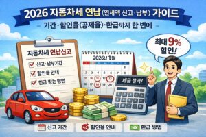 2026 자동차세 연납 가이드: 기간·할인율·환급까지 한 번에