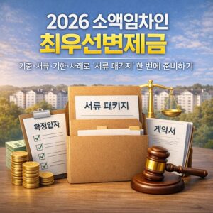 소액임차인 최우선변제금 신청 서류패키지