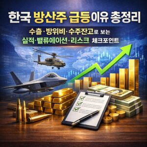 한국 방산주 급등 이유 총정리
